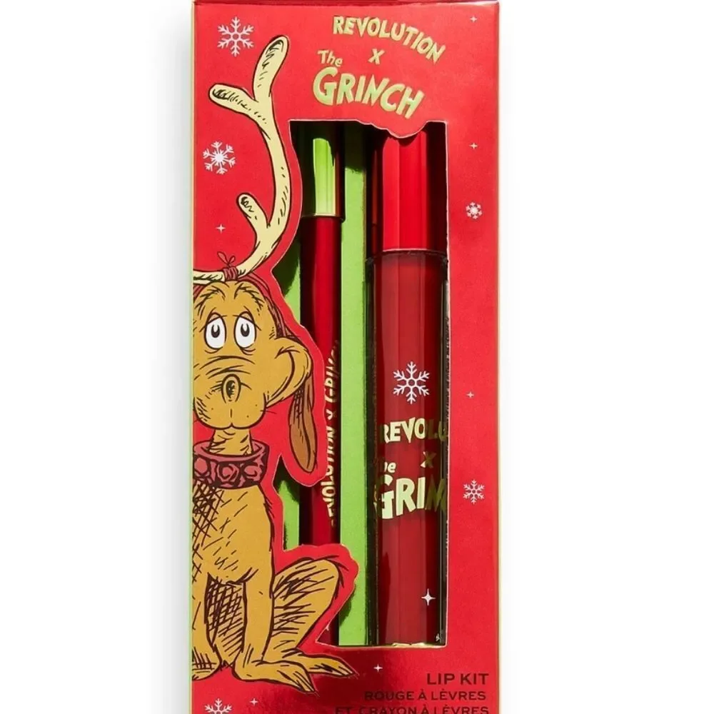 Revolution‎ Beauty X The Grinch I'm Only Talking To My Dog Today Lip Kit